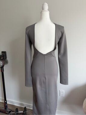 Open back midi dress